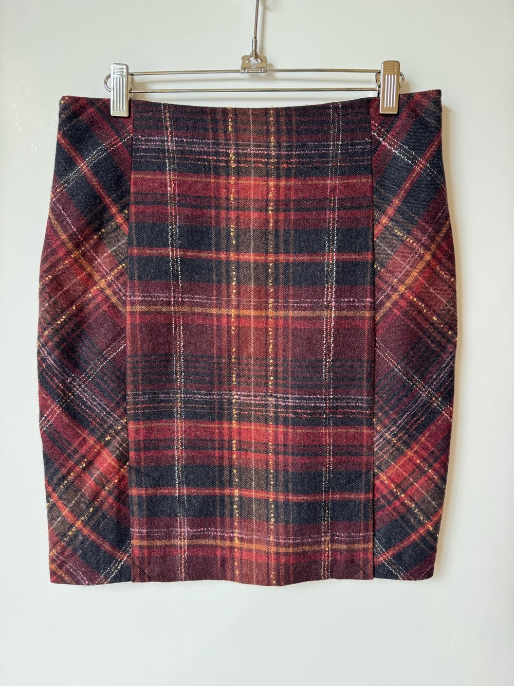 J. Jill Wool Blend Plaid Skirt NWT - Picture 4 of 9